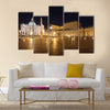 Italy. Rome. Vatican. Saint Peter's Square at night Multi panel canvas wall art