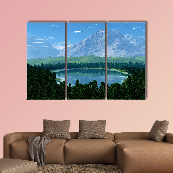 Big Mountains Multi panel canvas wall art