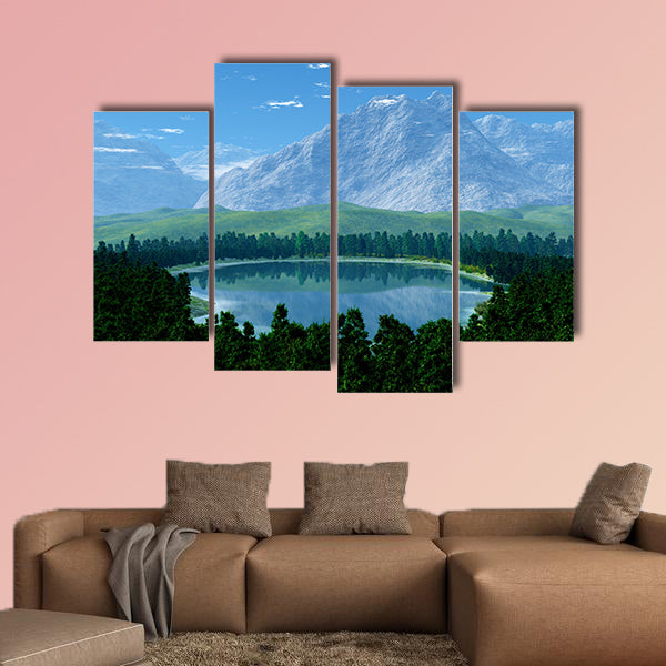 Big Mountains Multi panel canvas wall art