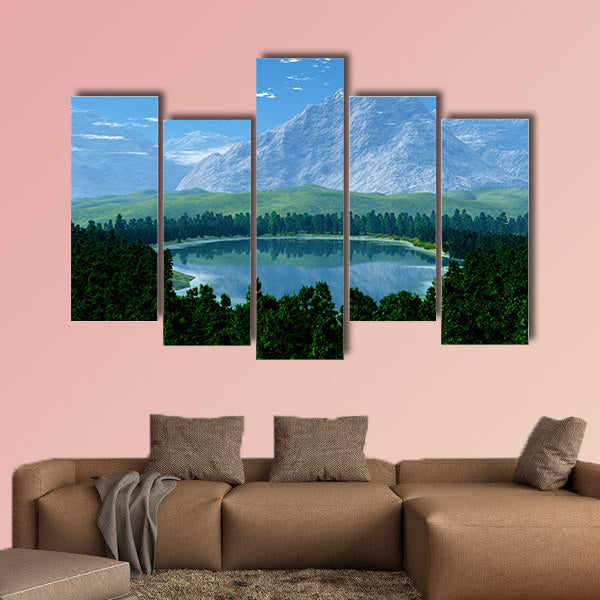 Big Mountains Multi panel canvas wall art