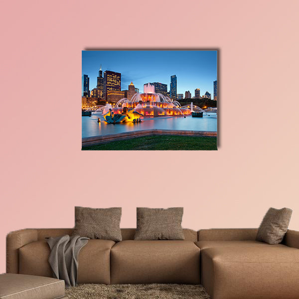 Buckingham Fountain. Image of the Buckingham Fountain wall art