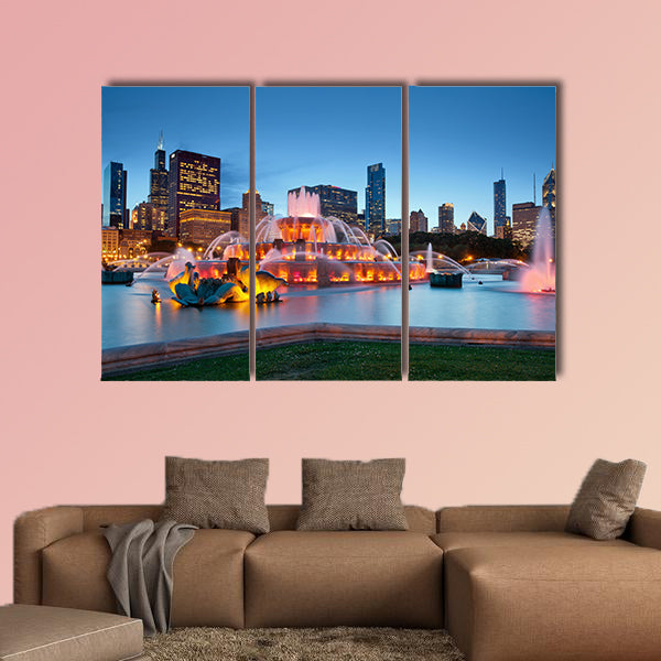 Buckingham Fountain. Image of the Buckingham Fountain wall art