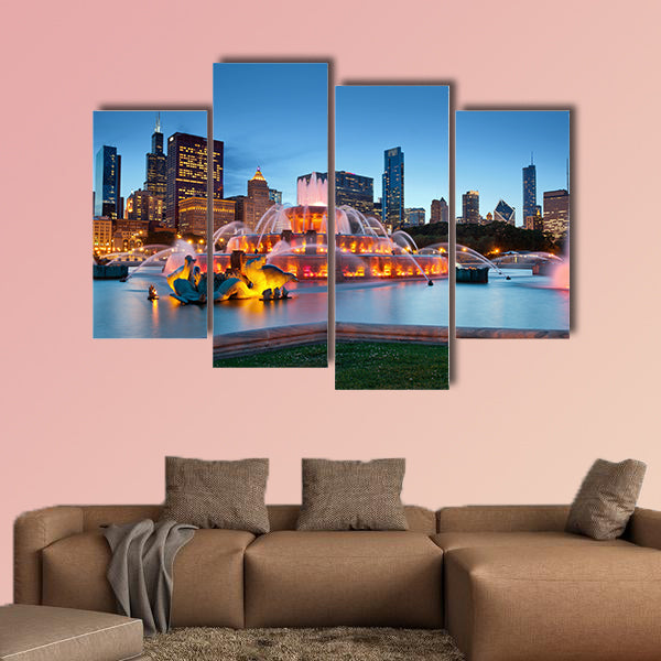 Buckingham Fountain. Image of the Buckingham Fountain wall art