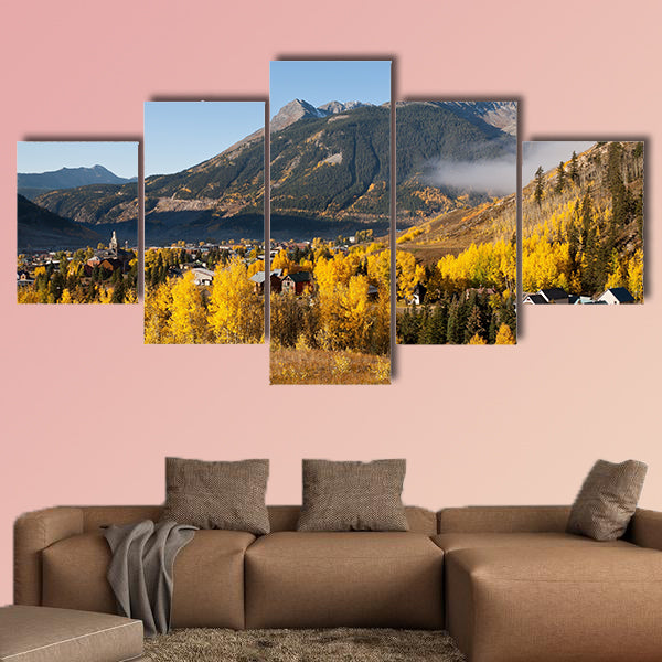 Autumn in Silverton, Colorado multi panel canvas wall art