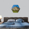 Garden of the Culzean Castle, Scotland hexagonal canvas wall art