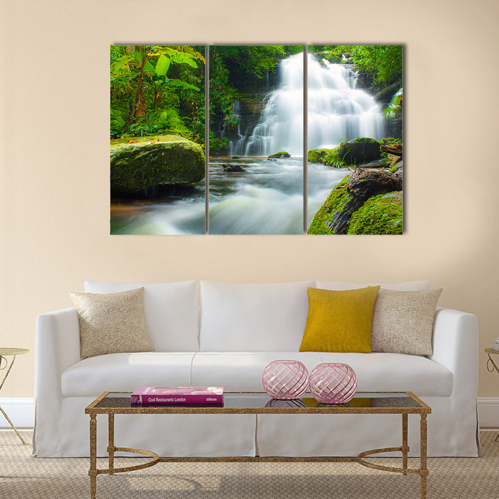 Mundaeng Waterfall, Thailand Multi Panel Canvas Wall Art