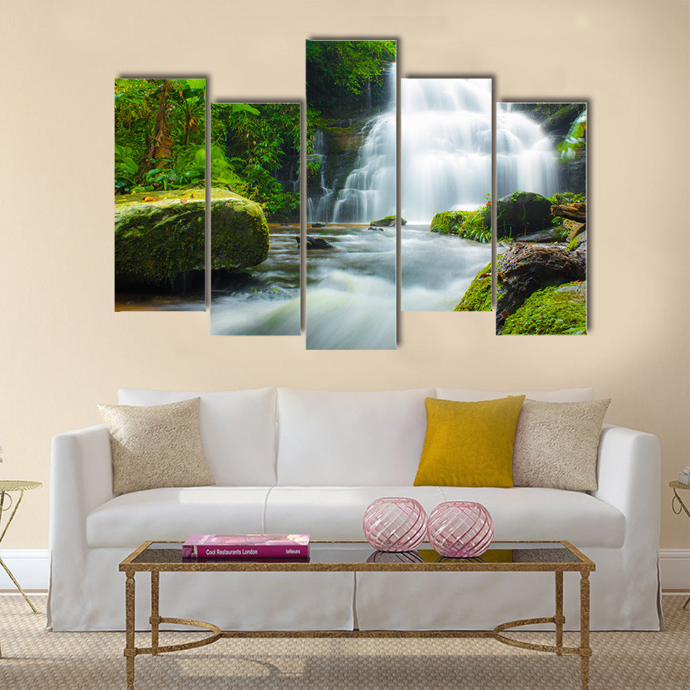 Mundaeng Waterfall, Thailand Multi Panel Canvas Wall Art