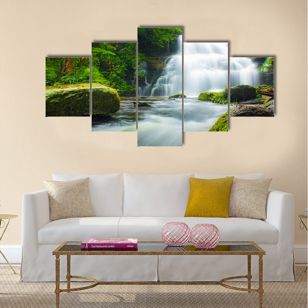 Mundaeng Waterfall, Thailand Multi Panel Canvas Wall Art
