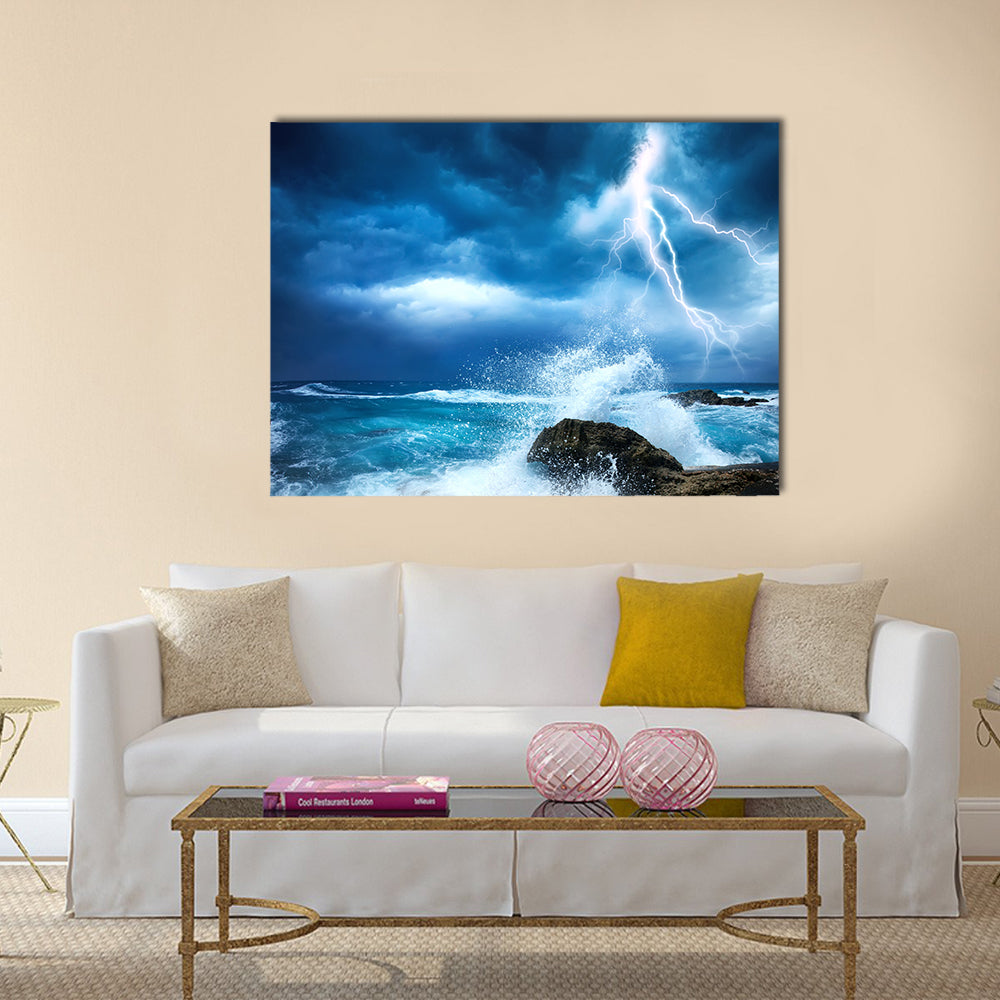 Ocean Storm Multi Panel Canvas Wall Art