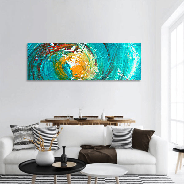 Artwork as background  panoramic canvas wall art