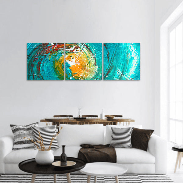 Artwork as background  panoramic canvas wall art