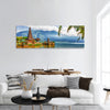 Pura Ulun Danu temple on a lake Beratan Bali panoramic canvas wall art