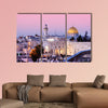 Dome of the Rock and Western Wall in Jerusalem, Israel multi panel canvas wall art