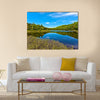 lake of sacacomie in quebec canada Multi panel canvas wall art