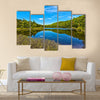 lake of sacacomie in quebec canada Multi panel canvas wall art