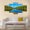 lake of sacacomie in quebec canada Multi panel canvas wall art