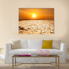 drought land and hot weather Multi panel canvas wall art