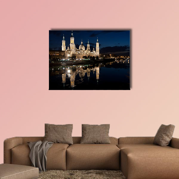 View of the Basilica Cathedral of Our Lady of the Pillar Multi panel canvas wall art