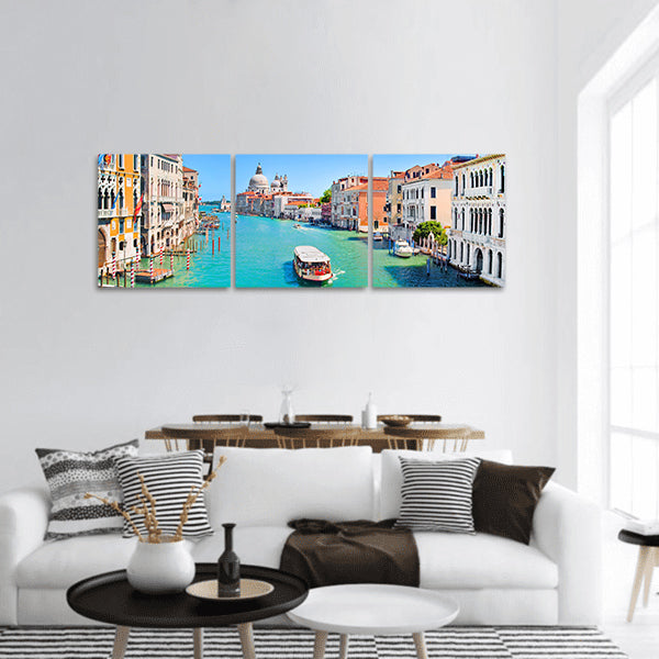 Panoramic view of famous Canal Grande in Venice, Italy panoramic canvas wall art