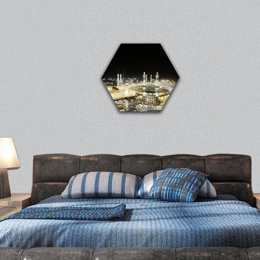 Holy places with biggest resolution hexagonal canvas wall art