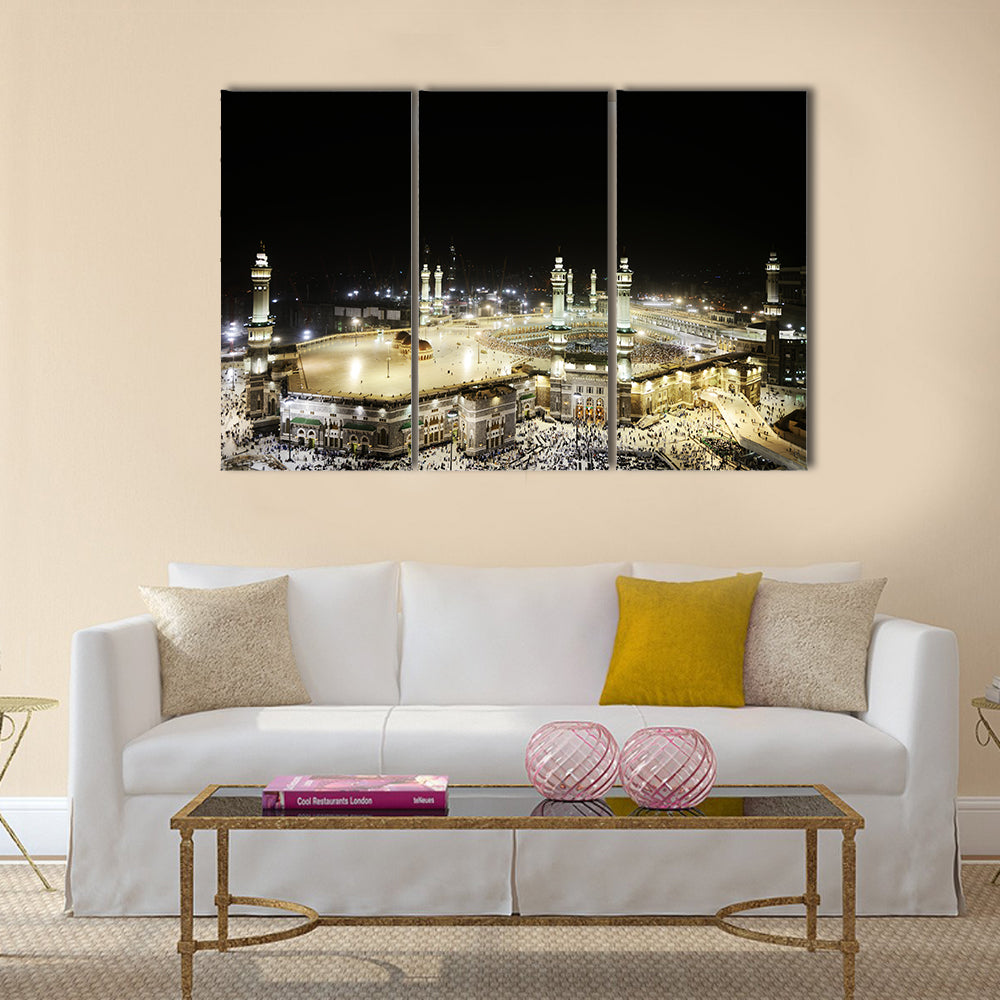 beautiful holy kaaba multi panel canvas wall art