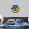 Autumn in Banff National Park, Canada  hexagonal canvas wall art