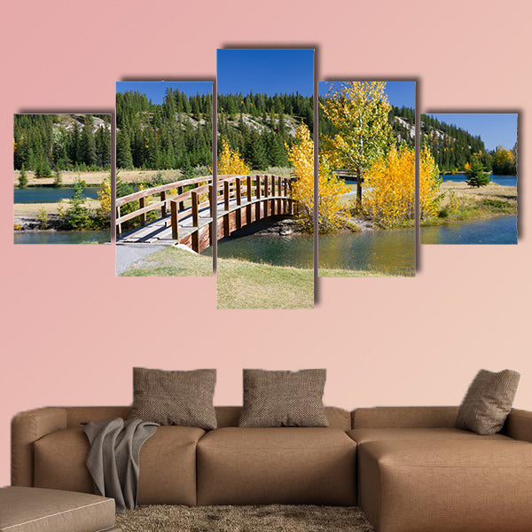  Autumn in Banff National Park, Alberta, Canada multi panel canvas wall art