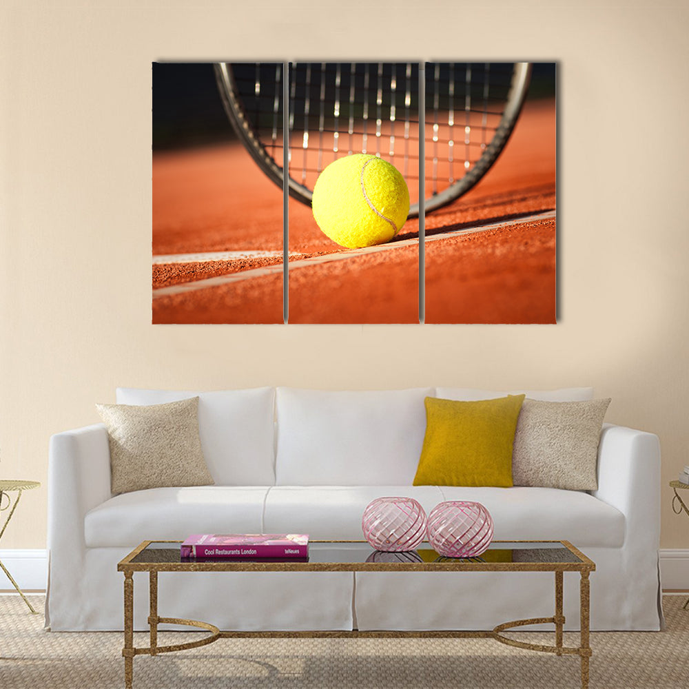 Tennis background Multi panel canvas wall art