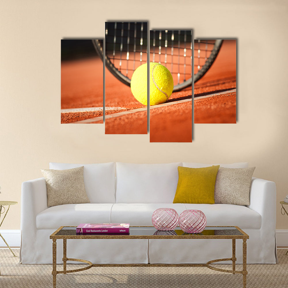 Tennis background Multi panel canvas wall art