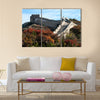 Great wall in the golden autumn multi panel canvas wall art