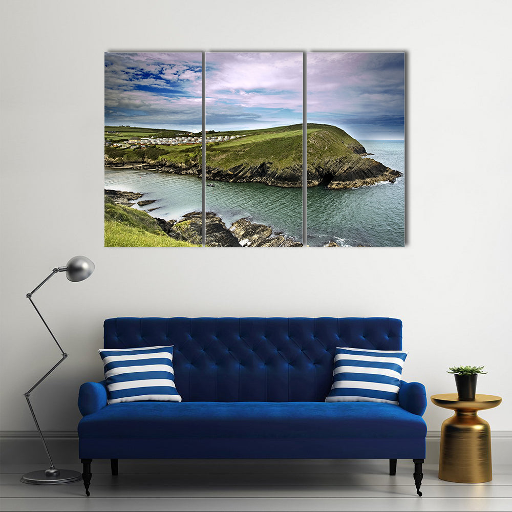 A Typical Cliff Landscape at Cork, Ireland Multi Panel Canvas Wall Art