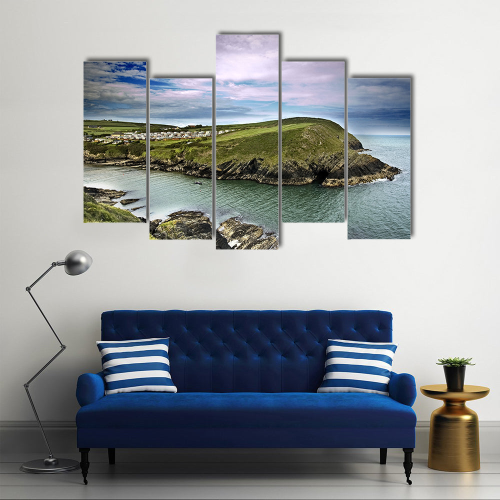 A Typical Cliff Landscape at Cork, Ireland Multi Panel Canvas Wall Art