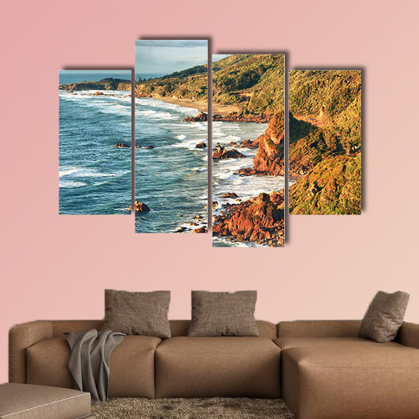 Coastal view of the Tasman Sea multi panel canvas wall art