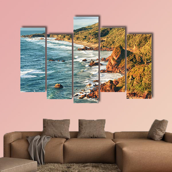 Coastal view of the Tasman Sea multi panel canvas wall art