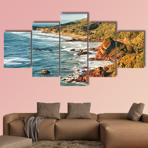 Coastal view of the Tasman Sea multi panel canvas wall art
