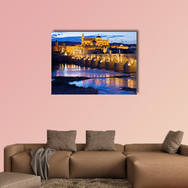 Roman Bridge on Guadalquivir River of Cordoba, Andalusia, wall art