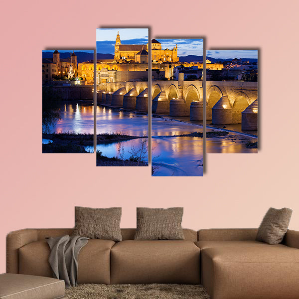 Roman Bridge on Guadalquivir River of Cordoba, Andalusia, wall art