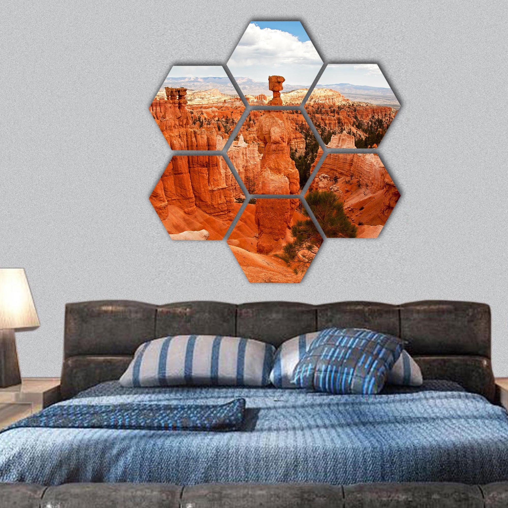Thors Hammer, Bryce Canyon, Utah, USA hexagonal canvas wall art