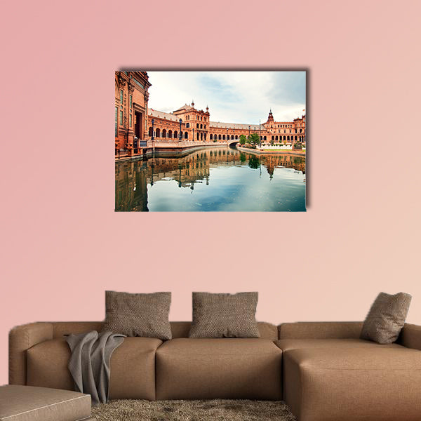 Spanish Square in Sevilla, Spain multi panel canvas wall art
