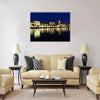 Panorama of Old Town of Split at Night Multi panel canvas wall art