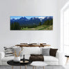 Summer view of rockies mountains in banff Canada panoramic canvas wall art