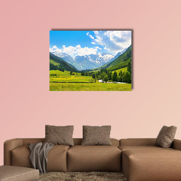 Beautiful landscape with the Alps in National park Hohe of canvas wall art