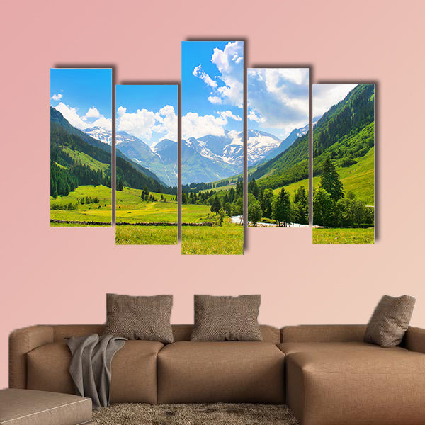 Beautiful landscape with the Alps in National park Hohe of canvas wall art