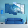 The Peak Of A Blue Ocean Wave, Multi Panel Canvas Wall Art, Multi Panel Canvas Wall Art