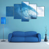 The Peak Of A Blue Ocean Wave, Multi Panel Canvas Wall Art, Multi Panel Canvas Wall Art