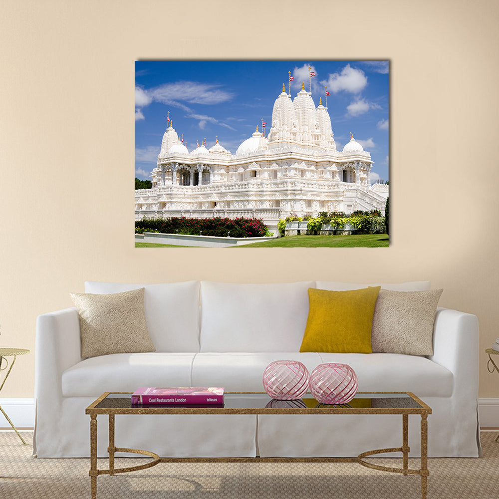 Hindu temple in Atlanta, multi panel canvas wall art