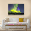 Northern Lights (Aurora borealis) over snowscape Multi panel canvas wall art