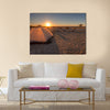 A tent pitched overlooking the makgadikgadi pans Multi panel canvas wall art