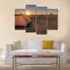 A tent pitched overlooking the makgadikgadi pans Multi panel canvas wall art