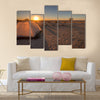 A tent pitched overlooking the makgadikgadi pans Multi panel canvas wall art